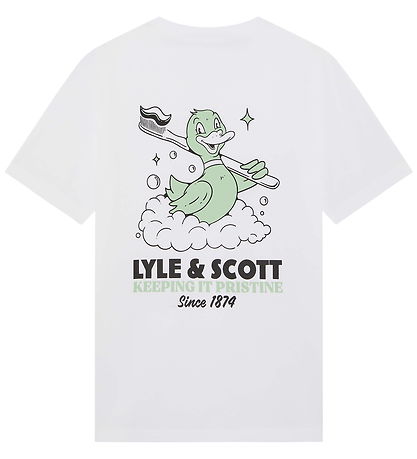Lyle & Scott T-shirt - Hvid m. Print