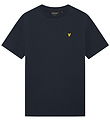 Lyle & Scott T-shirt - Dark Navy m. Print