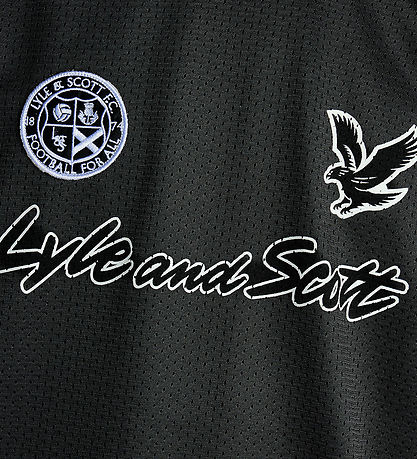 Lyle & Scott T-shirt - Jet Black m. Print