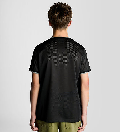 Lyle & Scott T-shirt - Jet Black m. Print