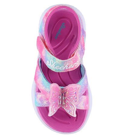 Skechers Sandaler m. Lys - Jumpsters Butterfly - Pink/Multi