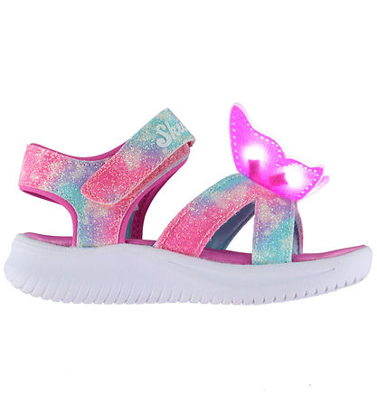 Skechers Sandaler m. Lys - Jumpsters Butterfly - Pink/Multi