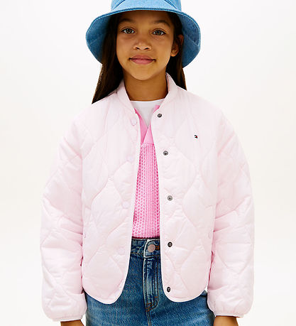 Tommy Hilfiger Overgangsjakke - Quiltet - Pearly PinkPink