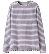 Name It Bluse - NkfVemma - Lavender Gray/Lilac Marble