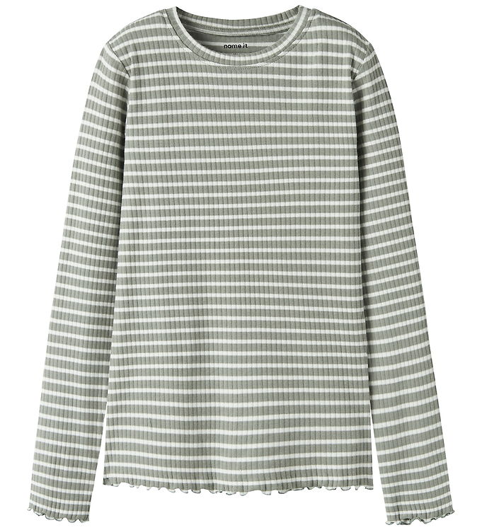 Name It Bluse - Rib - NkfVemma - Shadow/Cloud Dancer