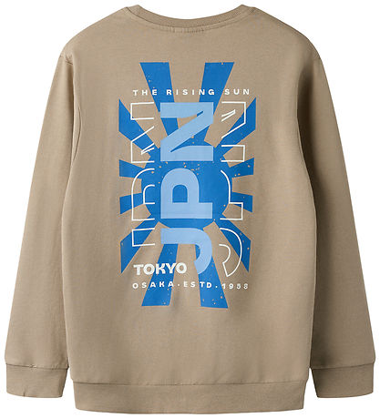 Name It Sweatshirt - NkmVildar - Vintage Khaki/Osaka