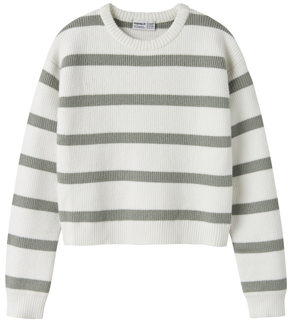 Name It Bluse - Strick - Viskose - NkfVnilla - Cloud Tänzer/Shad - Name It - 6 Jahre (116) - Blusen