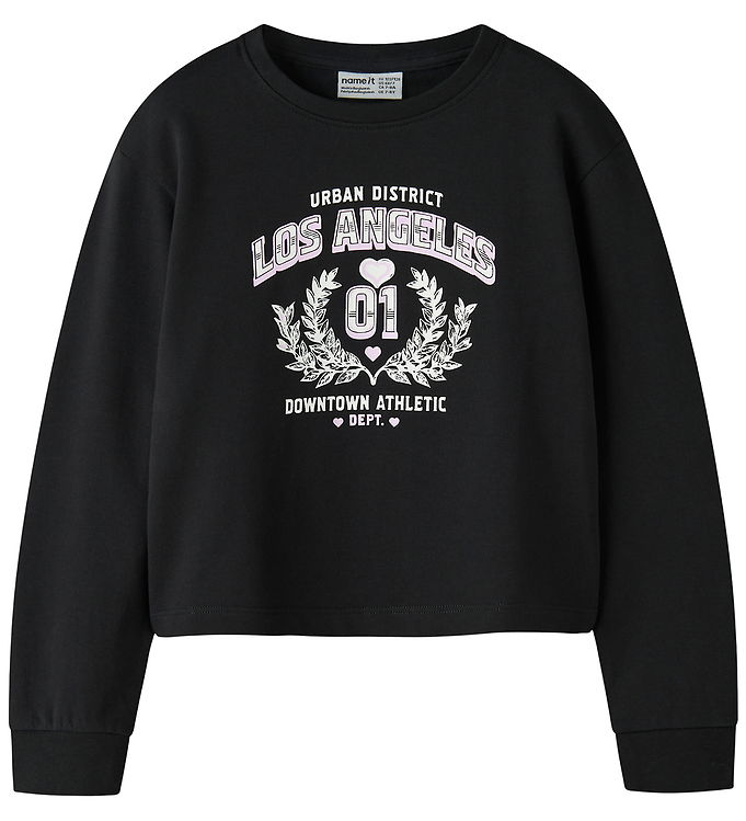 Name It Sweatshirt - Kort - NkfVanita - Sort/La District