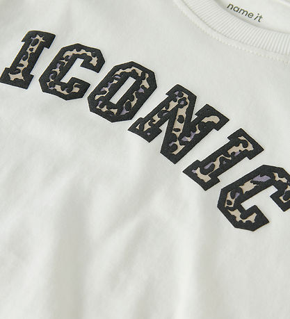 Name It Bluse - NkfVelda - Cloud Dancer/Iconic