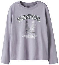 Name It Bluse - NkfVelda - Lavender Gray/Tennessee