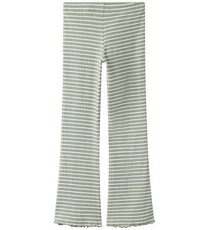 Name It Bukser - Rib - Flare - NkfVemma - Shadow/Cloud Dancer