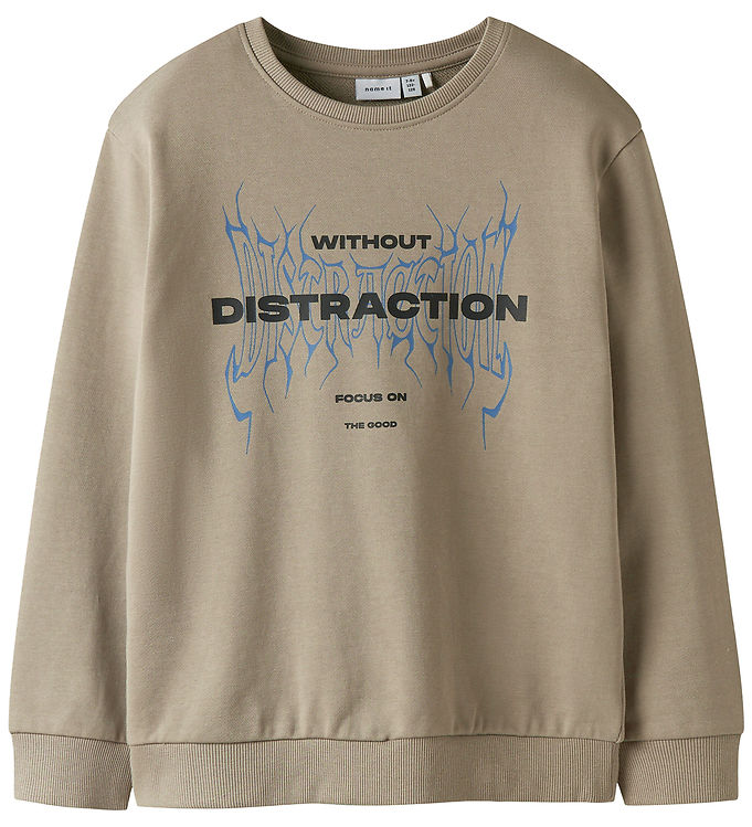 Name It NkmByron - Sweatshirt - Lys Kaki