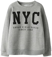 Name It Sweatshirt - NkfBelisso - Grey Melange
