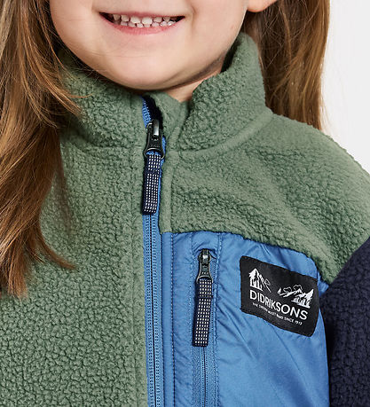 Didriksons Fleecejakke - Anten - Light Moss