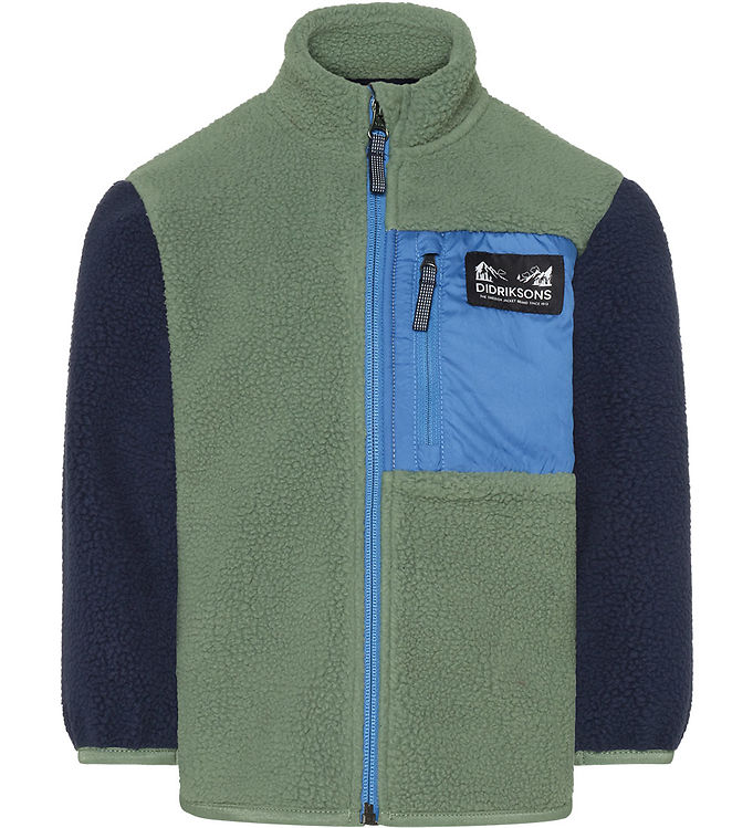 Didriksons Fleecejakke - Anten - Light Moss billede