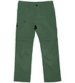 Color Kids Hardshell pants w. Zip Off - Cilantro
