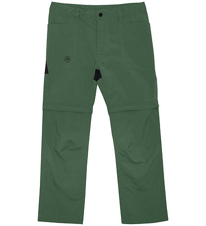 Color Kids Skalbukser m. Zip Off - Cilantro