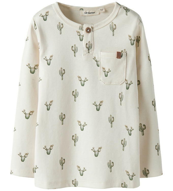 Lil' Atelier Bluse - NmmLayo - Coconut Milk/Cactus