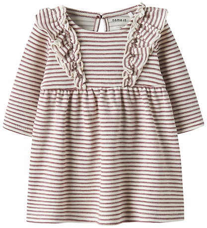 Name It Kjole - NbfBripa - Oxblood Red