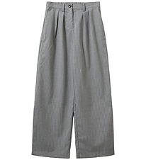 Sofie Schnoor Bukser - MalinaSY - Gråmeleret m. Striber