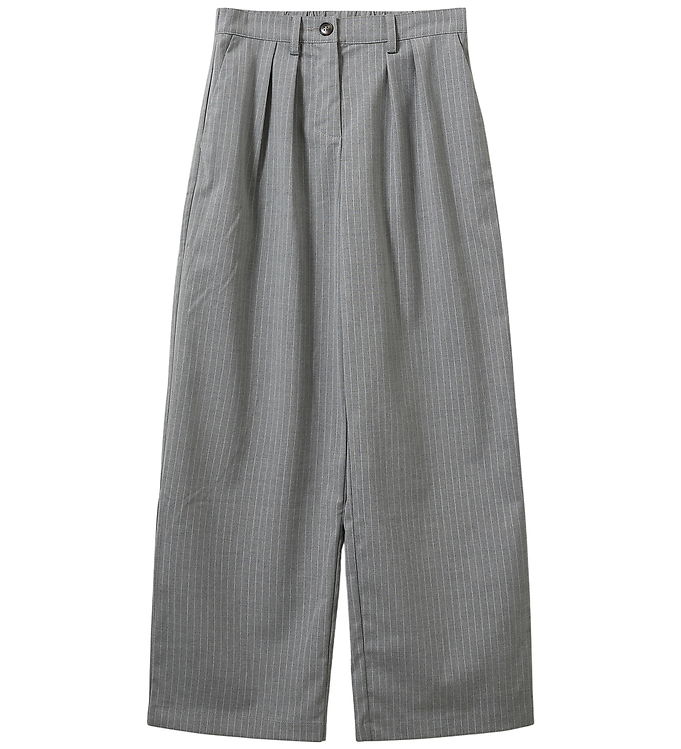 Sofie Schnoor Bukser - MalinaSY - Gråmeleret m. Striber