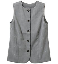 Sofie Schnoor Vest - MerthaSY - Gråmeleret m. Striber