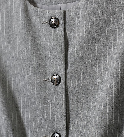 Sofie Schnoor Vest - MerthaSY - Gråmeleret m. Striber