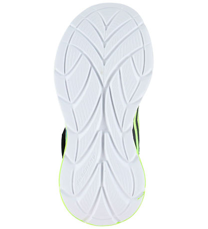 Skechers Sko m. Lys - Flex-Glow Ultra - BLK/Blue/Lime