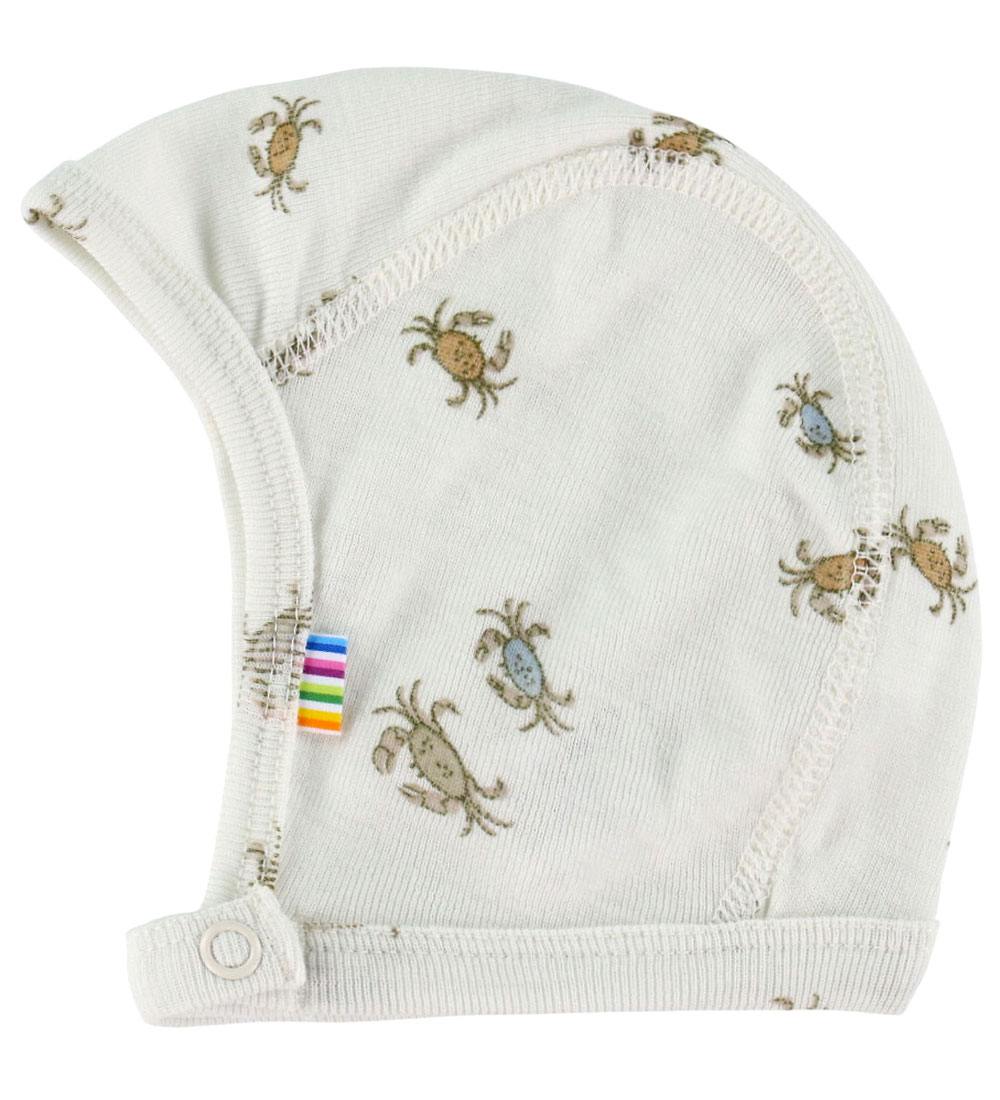 Joha Babymütze - Wolle/Seide - Off White m. Krabben - Joha - 48 cm - Babymützen