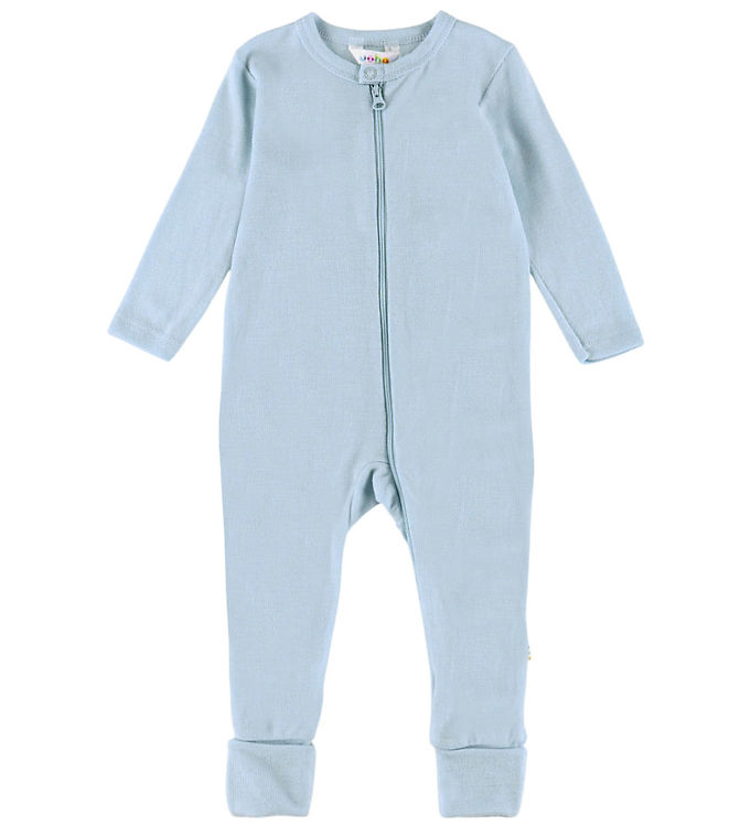 Joha Uldheldragt Blå Med 2-i-1 Fod - Str. 50cm