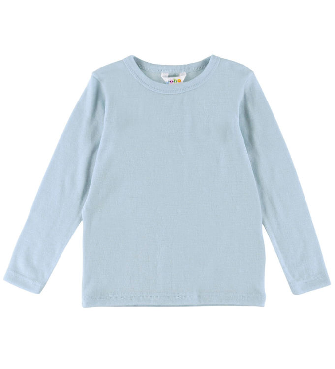 Joha Uldbluse Blå Med Lange Ærmer - Str. 90cm (86/92cm)
