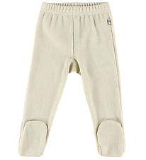 Joha Leggings m. fod - bomuld - Lys Beige