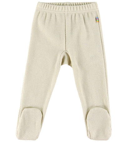 Joha Leggings m. fod - bomuld - Lys Beige