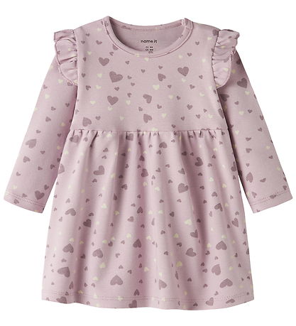 Name It Kjole - NbfbHeart - Keepsake Lilac