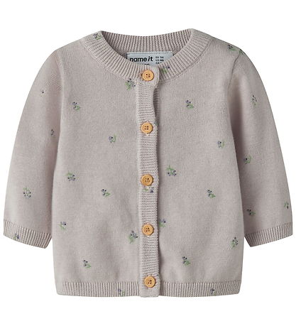 Name It Cardigan - Strik - NbfBeta - Lilac Marble