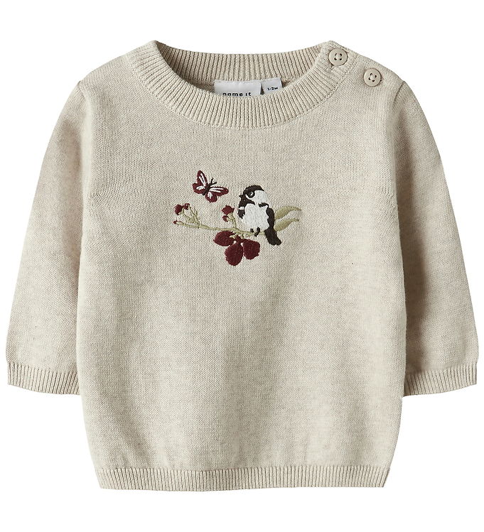 Name It Bluse - Strik - NbfBird - Peyote Melange