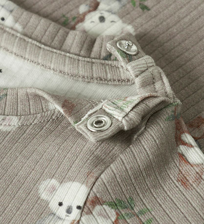 Name It Body l/æ - Rib - NbmBoala - Vintage Khaki