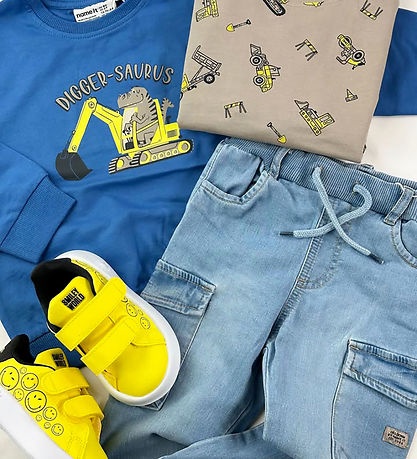Name It Bluse - NmmVildar - Delft/Dino Excavator