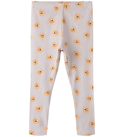 Name It Leggings - NmfVivian - Lilac Marble/Teddy Bears