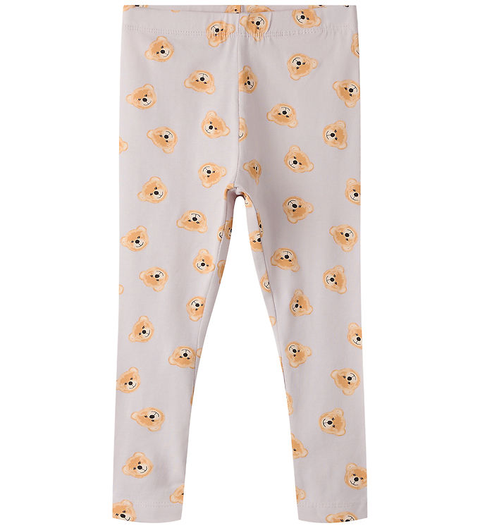 Name It Leggings - NmfVivian - Lilac Marble/Teddy Bears