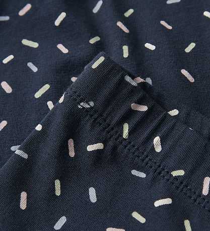 Name It Leggings - NmfVivian - Navy Blazer/Sprinkles