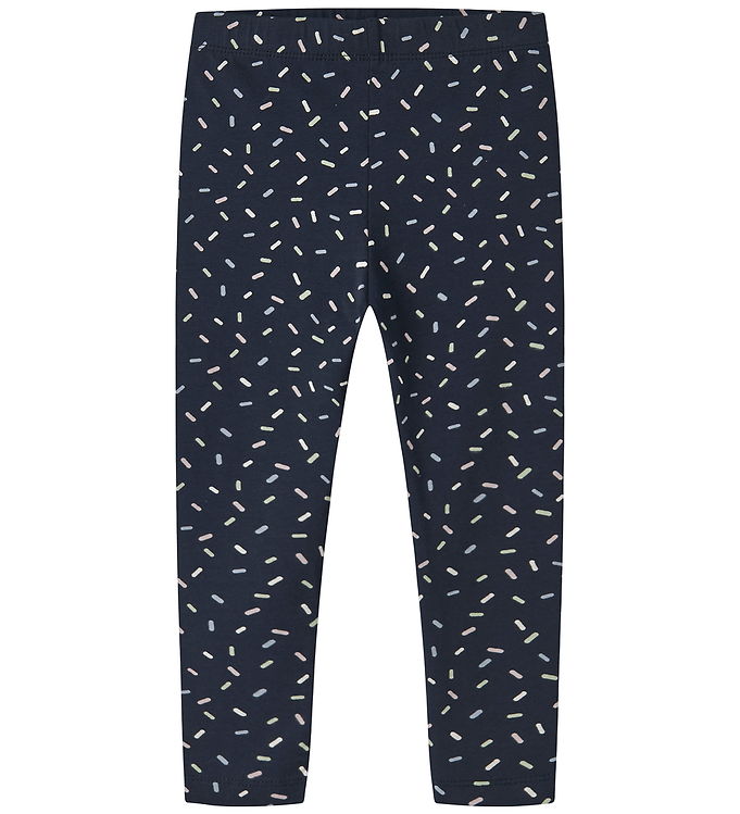 Name It Leggings - NmfVivian - Navy Blazer/Sprinkles
