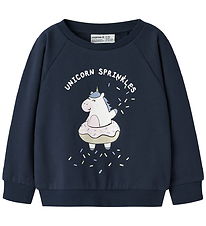 Name It Sweatshirt - NmfVenus - Navy Blazer/Unicorn Sprinkles