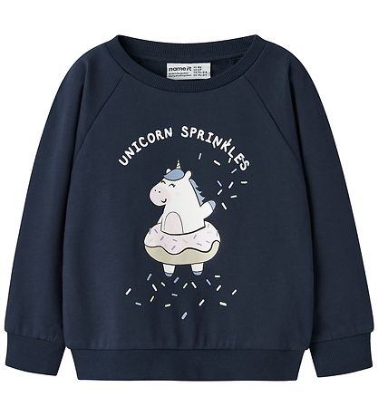 Name It Sweatshirt - NmfVenus - Navy Blazer/Unicorn Sprinkles