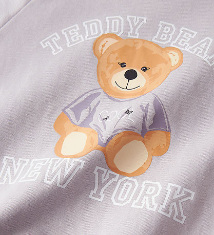 Name It Sweatshirt - NmfVenus - Lilac Marble/Teddy Bear