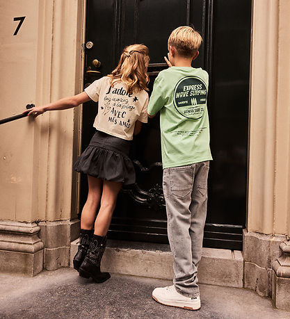 Indian Blue Jeans Jeans - Wide Loose Fit - Light Grey Denim