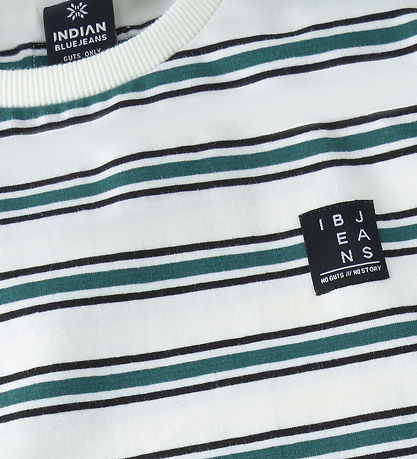 Indian Blue Jeans T-Shirt - Stripe - Cloud
