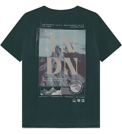 Indian Blue Jeans T-shirt - Chest And Backprint - Ponderosa Pine