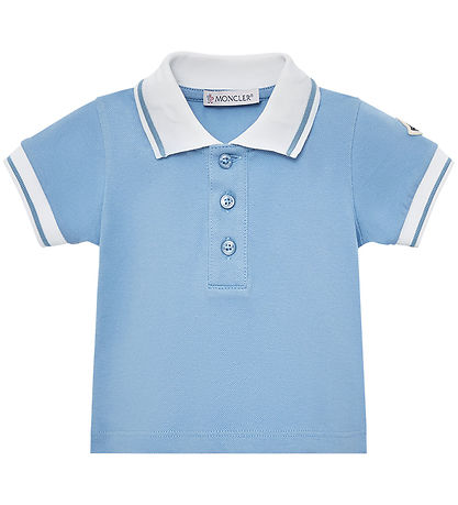 Moncler Polo - Light Blue