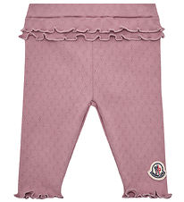 Moncler Leggings - Rosa m. Hulmønster